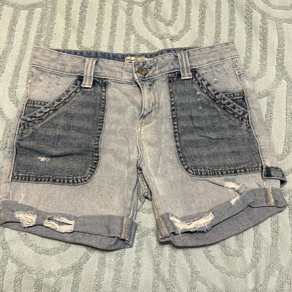 FREE PEOPLE Patchwork Shorts